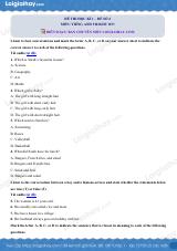 Đề thi học kì 1 Tiếng Anh 9 Right on! - Đề số 4